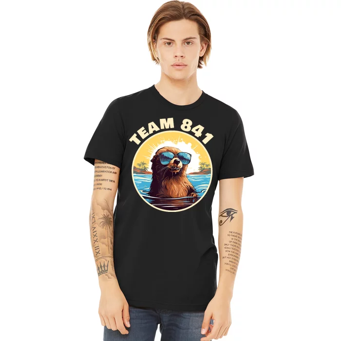 Surfing Otter 841 Otter My Way California Sea Otter Premium T-Shirt