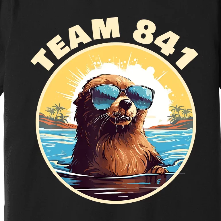 Surfing Otter 841 Otter My Way California Sea Otter Premium T-Shirt