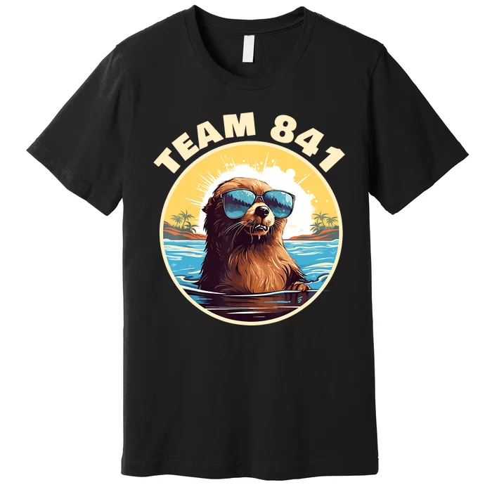 Surfing Otter 841 Otter My Way California Sea Otter Premium T-Shirt