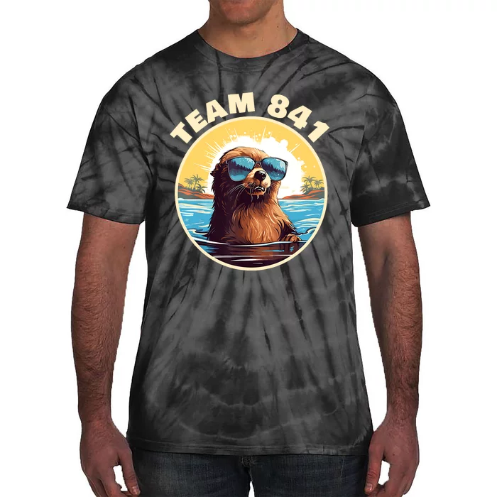 Surfing Otter 841 Otter My Way California Sea Otter Tie-Dye T-Shirt