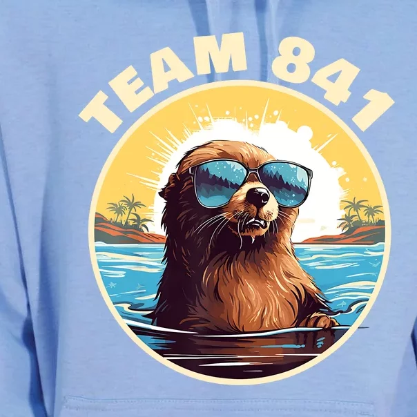 Surfing Otter 841 Otter My Way California Sea Otter Unisex Surf Hoodie