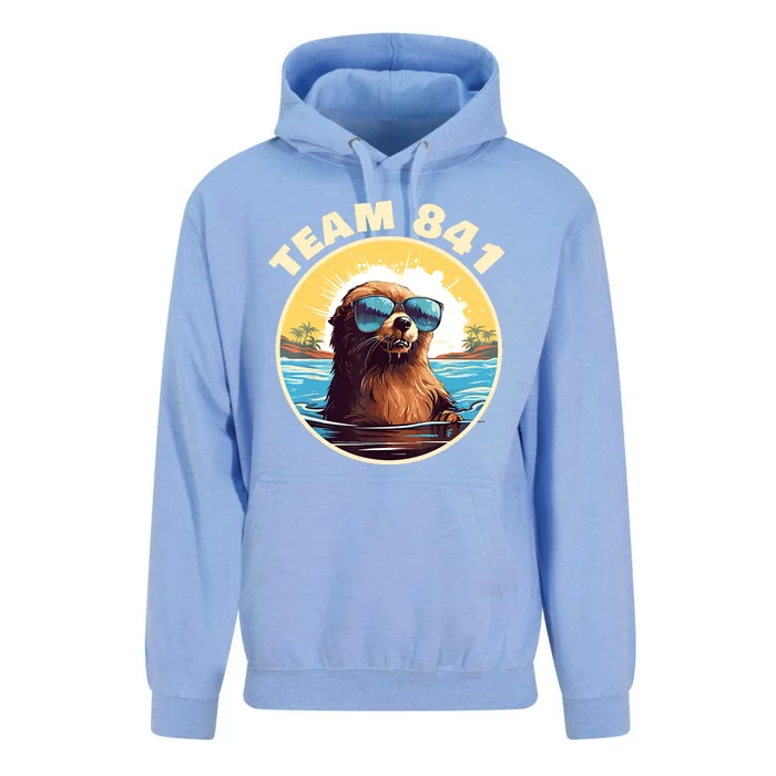 Surfing Otter 841 Otter My Way California Sea Otter Unisex Surf Hoodie