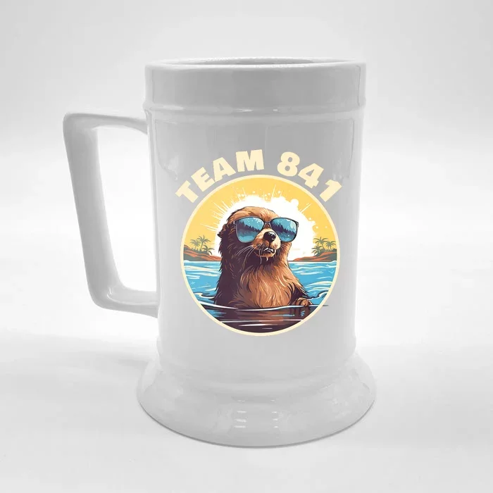 Surfing Otter 841 Otter My Way California Sea Otter Front & Back Beer Stein