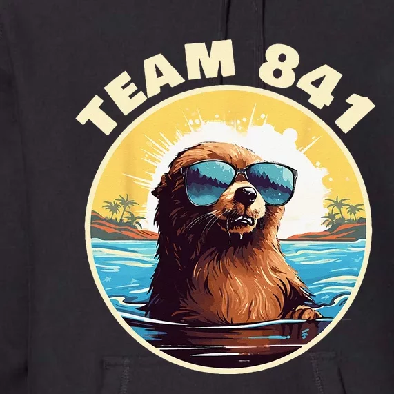 Surfing Otter 841 Otter My Way California Sea Otter Premium Hoodie