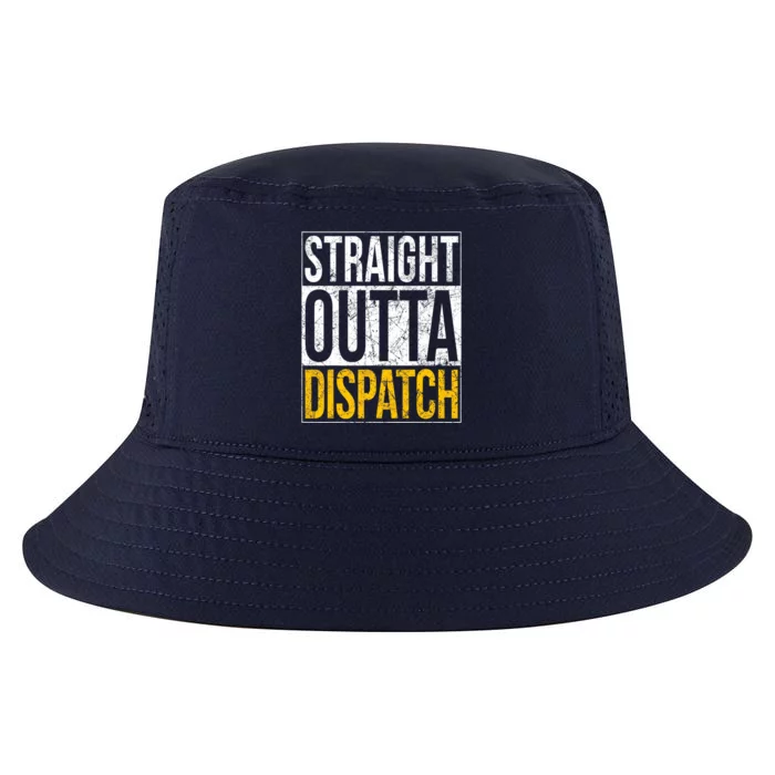 Straight Outta 911 Dispatch Dispatcher Cool Comfort Performance Bucket Hat