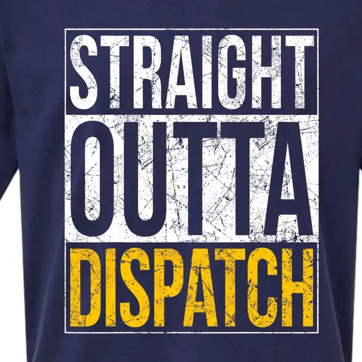 Straight Outta 911 Dispatch Dispatcher Sueded Cloud Jersey T-Shirt