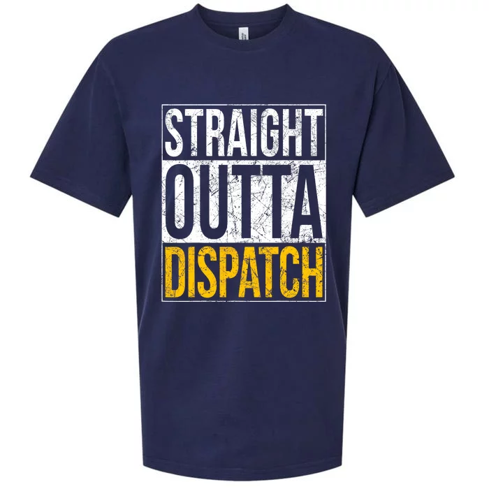 Straight Outta 911 Dispatch Dispatcher Sueded Cloud Jersey T-Shirt