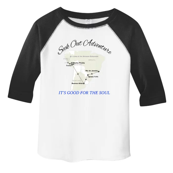 Seek Out Adventure... Its Good For The Soul Graphic Art Toddler Fine Jersey T-Shirt