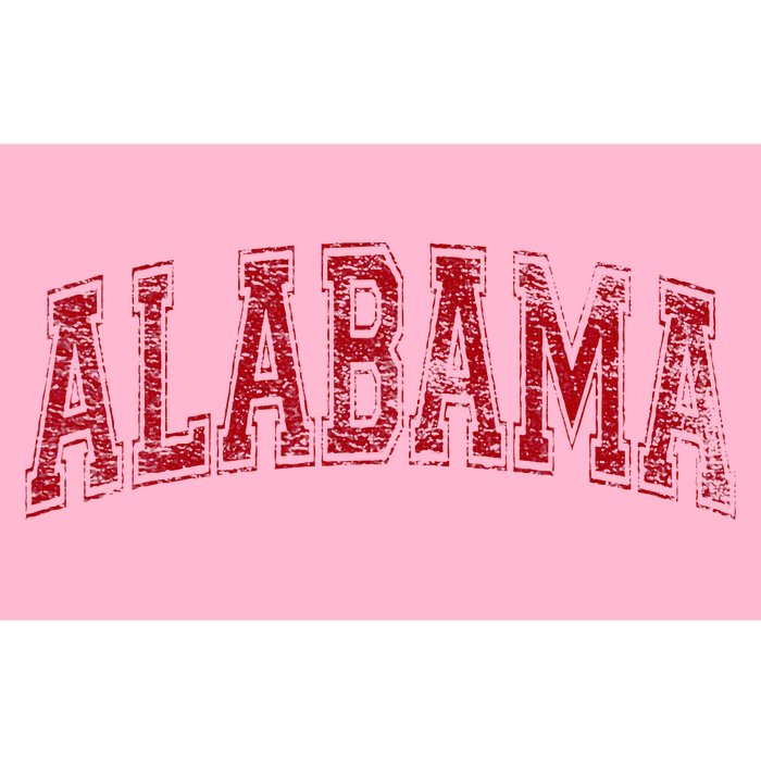 State Of Alabama Varsity Style Text Bama Pride State Flag Bumper Sticker