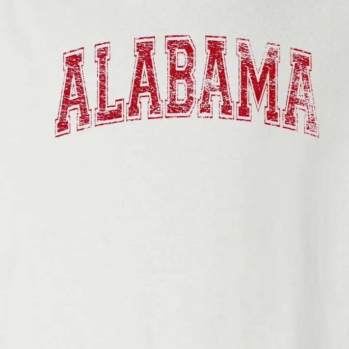 State Of Alabama Varsity Style Text Bama Pride State Flag Toddler Long Sleeve Shirt