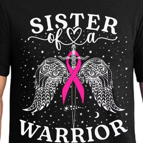 Sister Of A Warrior Breast Cancer Awareness Support Squad Pajama Set