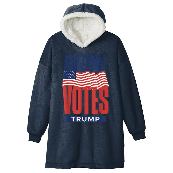 State Of Arizona Is Voting For Trump Us Election Hooded Wearable Blanket