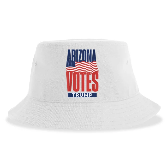 State Of Arizona Is Voting For Trump Us Election Sustainable Bucket Hat