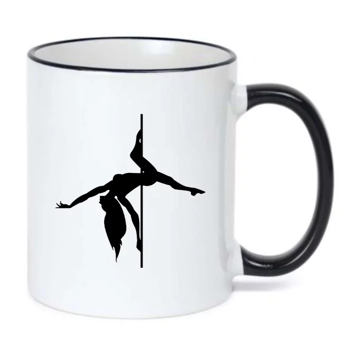 Silhouette Of A Dancer Black Color Changing Mug