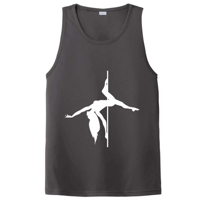 Silhouette Of A Dancer Performance Tank