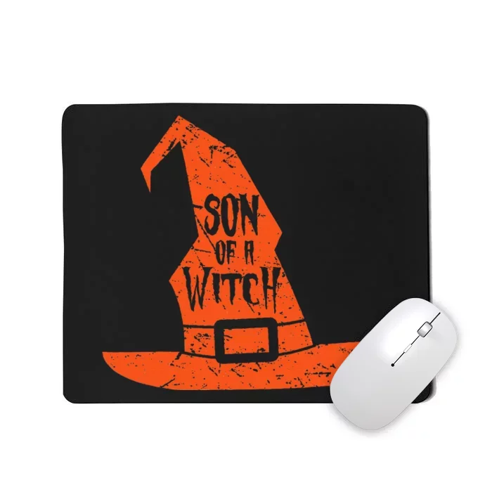 Son Of A Witch Hat Pun Quote Costume Easy Halloween Gifts Mousepad