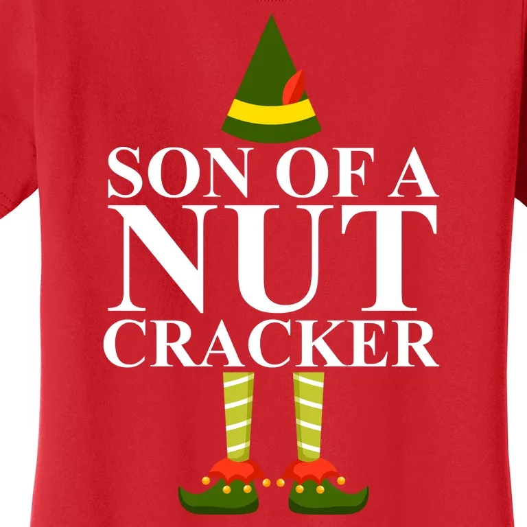 Son Of A Nut Cracker Funny Christmas Women's T-Shirt