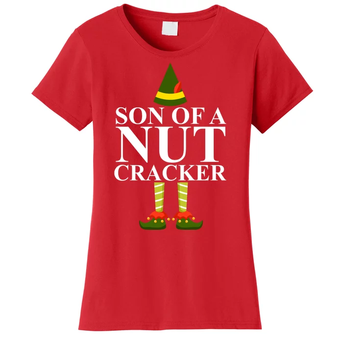 Son Of A Nut Cracker Funny Christmas Women's T-Shirt