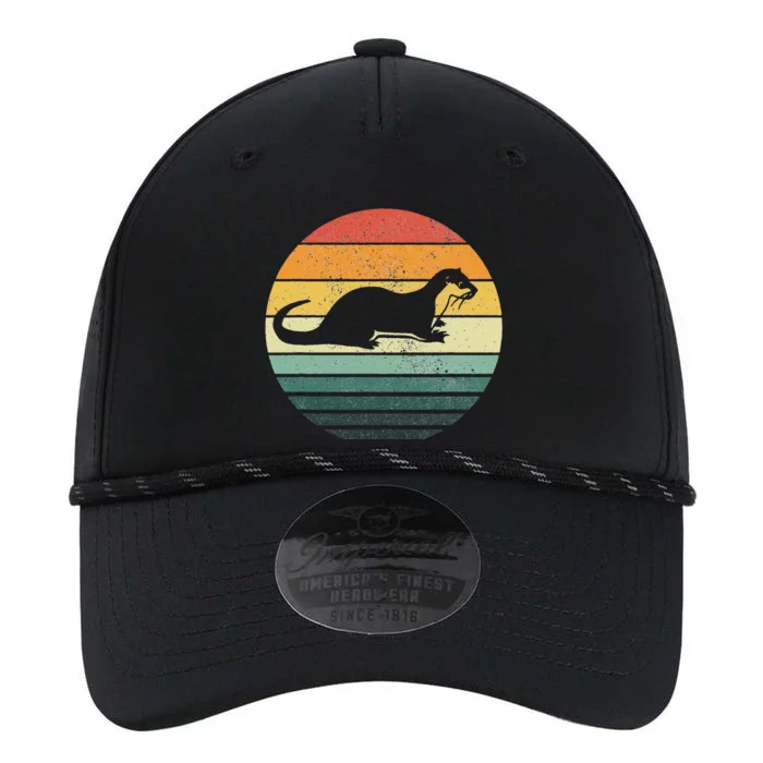 Sea Otter Animal Sunset Retro Vintage 70s Nature Lovers Performance The Dyno Cap