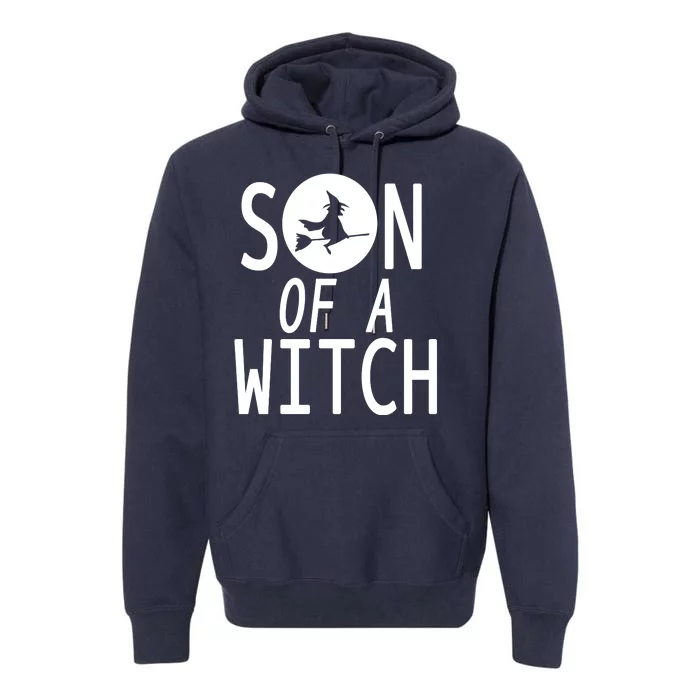 Son Of A Witch Funny Halloween Premium Hoodie