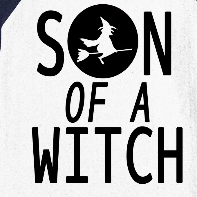 Son Of A Witch Funny Halloween Baseball Sleeve Shirt