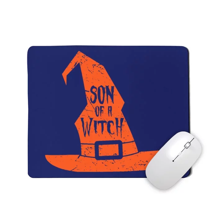 Son Of A Witch Hat Pun Quote Costume Easy Halloween Gifts Mousepad