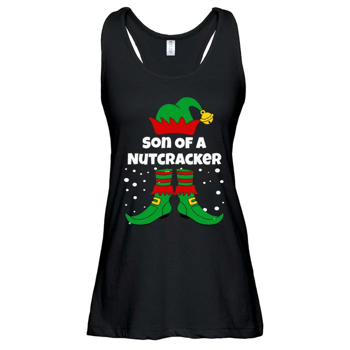 Son Of A Nutcracker Funny Elf For Christmas Eve Xmas Ladies Essential Flowy Tank