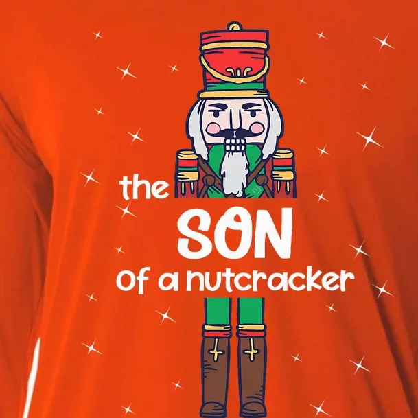 Son Of A Nutcracker Family Matching Funny Pajama Cooling Performance Long Sleeve Crew