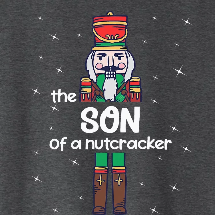 Son Of A Nutcracker Family Matching Funny Pajama Women's Crop Top Tee