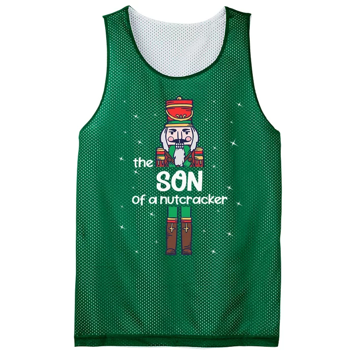 Son Of A Nutcracker Family Matching Funny Pajama Mesh Reversible Basketball Jersey Tank