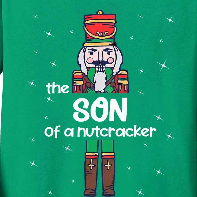 Son Of A Nutcracker Family Matching Funny Pajama Kids Long Sleeve Shirt