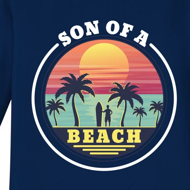 Son of A Beach Baby Long Sleeve Bodysuit