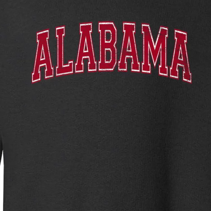 STATE OF ALABAMA VARSITY STYLE TEXT BAMA PRIDE STATE FLAG Toddler Sweatshirt