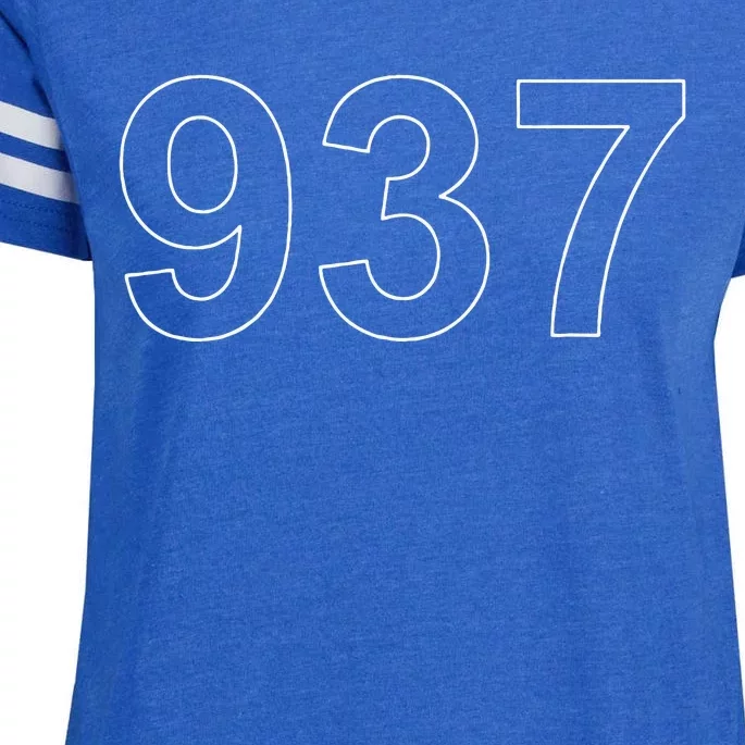 Southwest Ohio Area Code 937 Enza Ladies Jersey Football T-Shirt