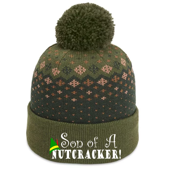 Son Of A Nutcracker Funny Christmas Elf Hat The Baniff Cuffed Pom Beanie