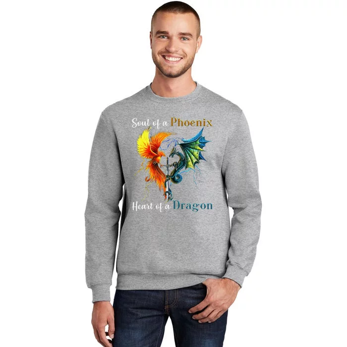 Soul Of A Phoenix Heart Of A Dragon Sweatshirt