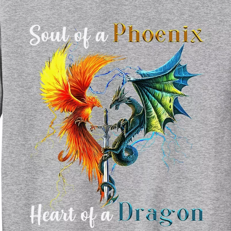 Soul Of A Phoenix Heart Of A Dragon Sweatshirt