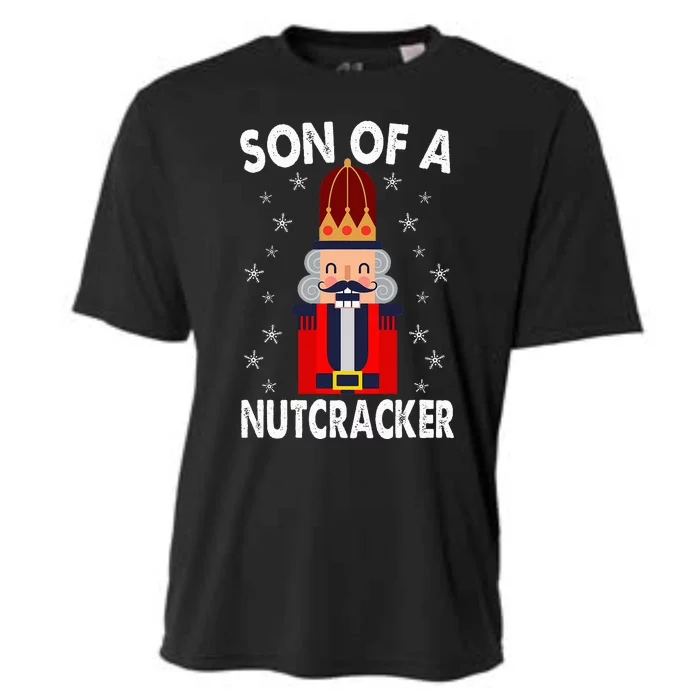 Son Of A Nutcracker Funny Christmas Nutcracker Cooling Performance Crew T-Shirt