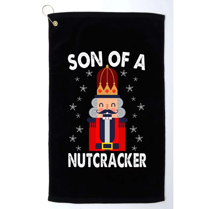 Son Of A Nutcracker Funny Christmas Nutcracker Platinum Collection Golf Towel