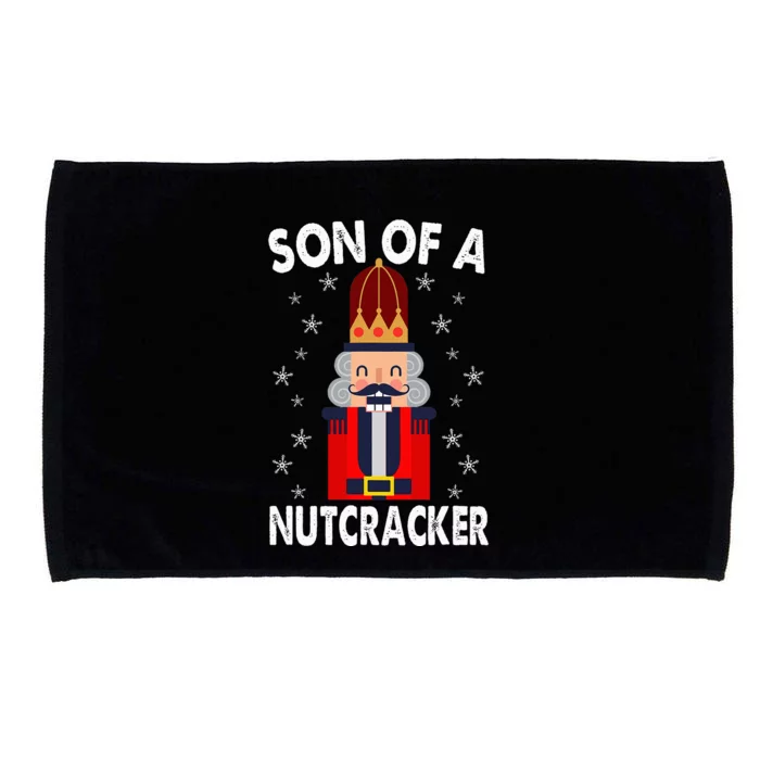 Son Of A Nutcracker Funny Christmas Nutcracker Microfiber Hand Towel