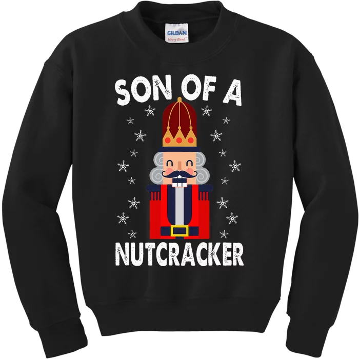 Son Of A Nutcracker Funny Christmas Nutcracker Kids Sweatshirt