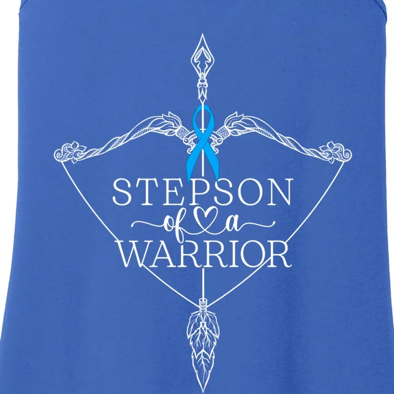 Stepson Of A Warrior Prostate Cancer Awareness Support Squad Gift Ladies Essential Tank