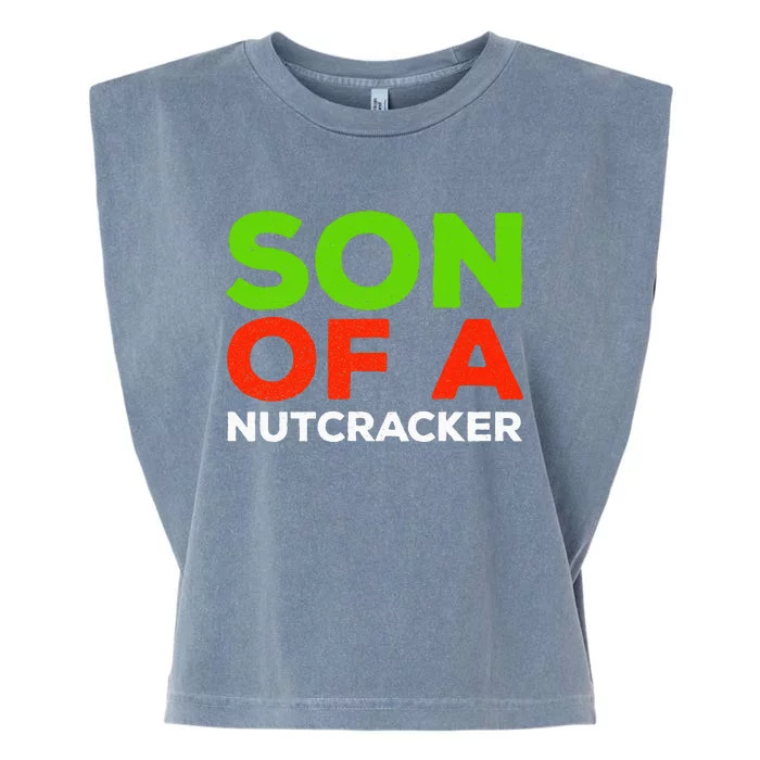 Son Of A Nutcracker Christmas Garment-Dyed Women's Muscle Tee