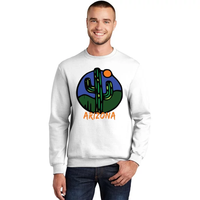 State Of Arizona Cactus Sun And Desert Sweatshirt