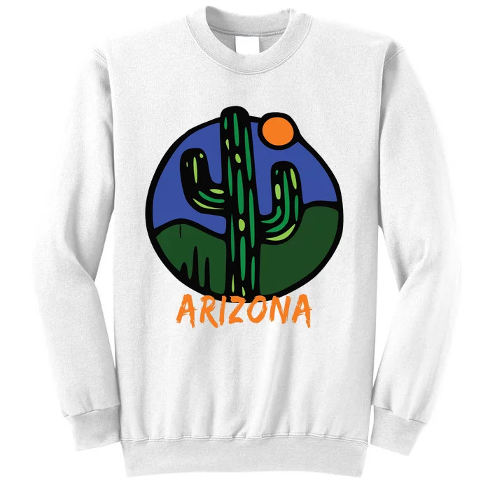 State Of Arizona Cactus Sun And Desert Sweatshirt