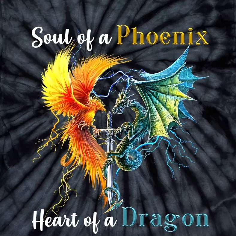 Soul Of A Phoenix Heart Of A Dragon Tie-Dye T-Shirt