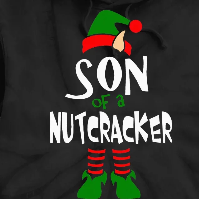 Son Of A Nutcracker Funny Elf Tie Dye Hoodie