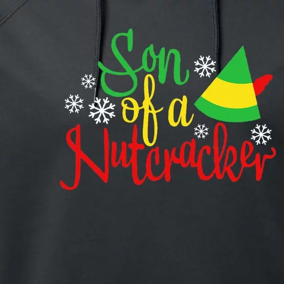 Son Of A Nutcracker Funny Christmas Costume Performance Fleece Hoodie