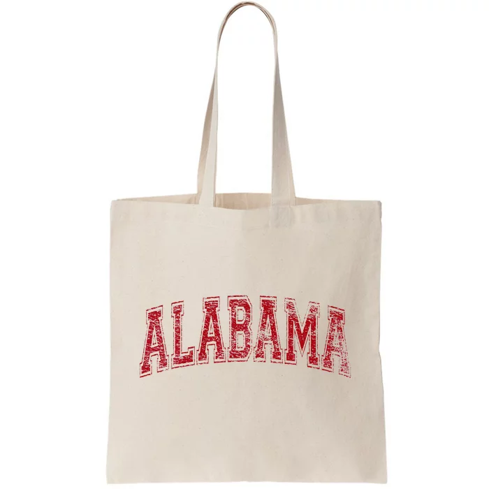 State Of Alabama Varsity Style Tote Bag