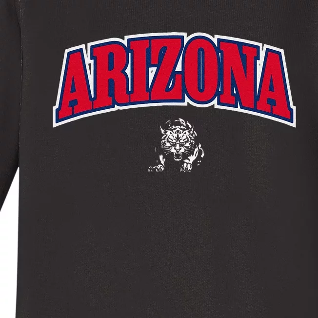 State Of Arizona Varsity Arch Design Baby Long Sleeve Bodysuit